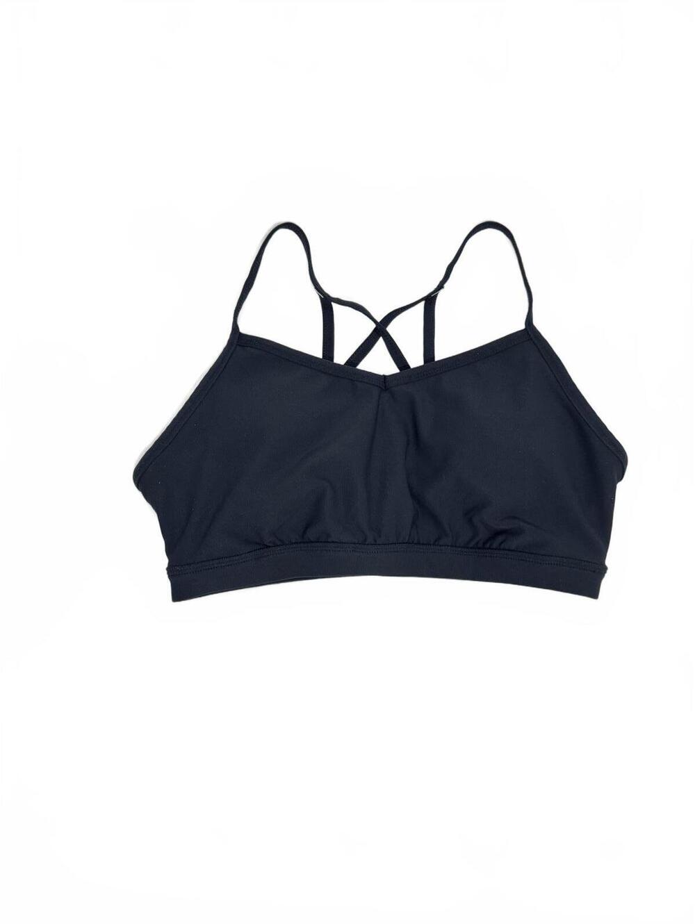Xersion Navy Strappy Racerback Padded Lined Sports Bra- Size Medium